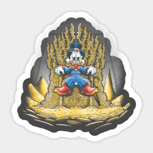 Gold throne Sticker